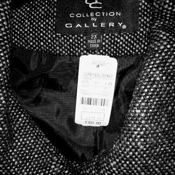 Collection by Gallery Tweed Coat NWT Size 2X - Picture 6 of 10